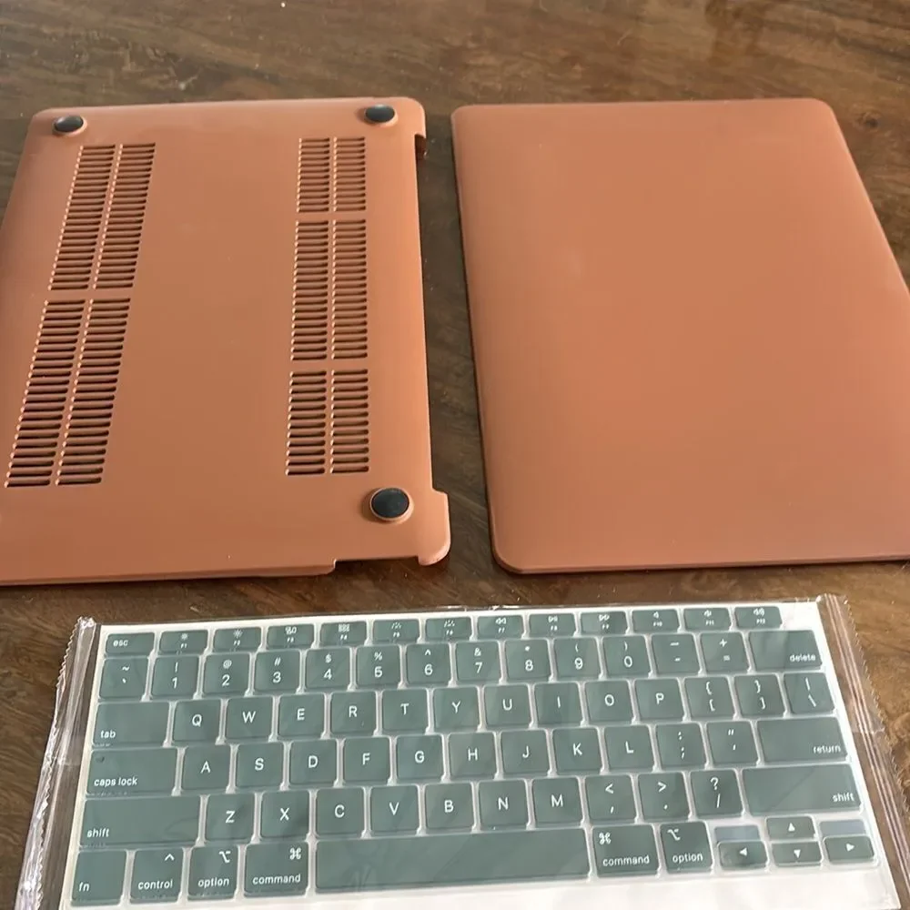 MOSISO Case for MacBook Air 13” Case 2022 2021 2020 2019 2018 BROWN/GREEN